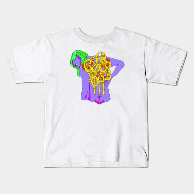 Knots Kids T-Shirt by steffiemolla